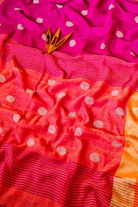 Linen By Linen Sun motif Saree