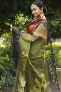 Tissue Moslin Jamdani Saree